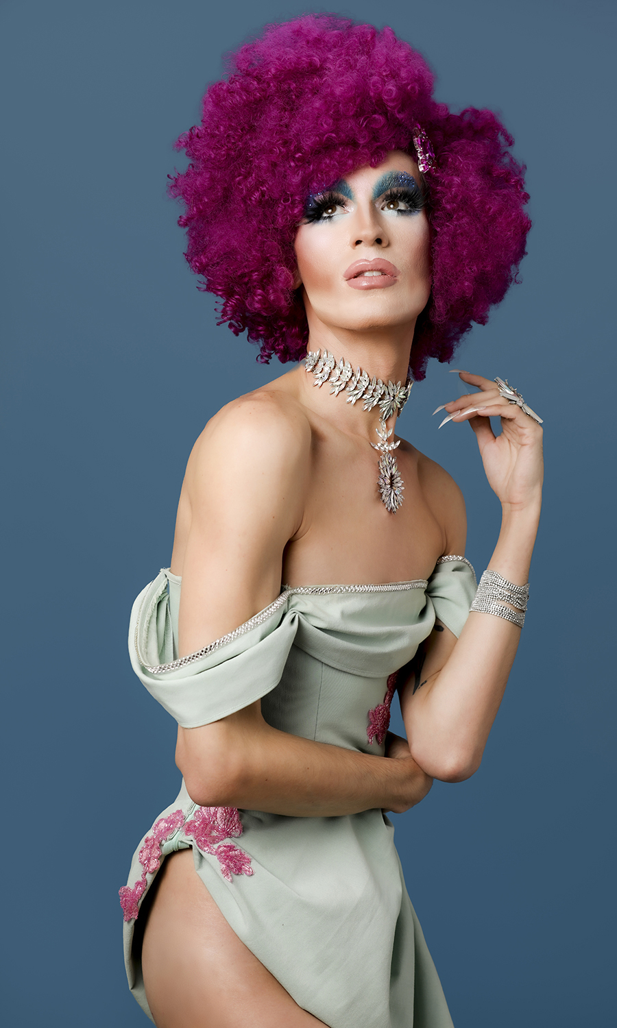 Four drag queens dressed in drag